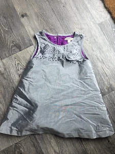 Burberry SILK MIX SILVERY GREY SLEEVELESS OCCASION DRESS AGE 2 - Picture 1 of 6