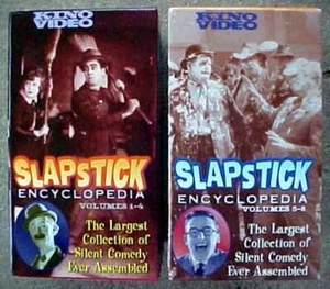 "SLAPSTICK ENCYCLOPEDIA" EIGHT VOLUME SILENT ERA COMEDY VHS LOT....FREE SHIPPING - Picture 1 of 2