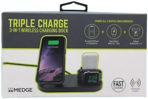 Medge Triple Charge 3-In-1 Wireless Charging Dock - Picture 1 of 2