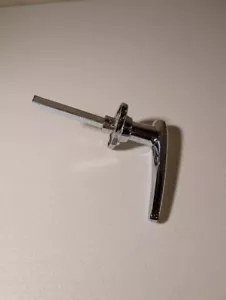 Chrome Replacement Handle Lever for Window or Cabinet with Square Spindle - Picture 1 of 2