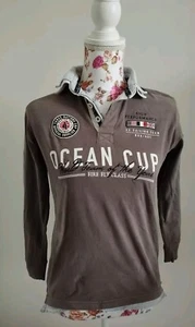 Jonas Nielsen Pullover Gr. 140/146 Ocean Cup - mit Kragen Grau/Braun - Bild 1 von 6