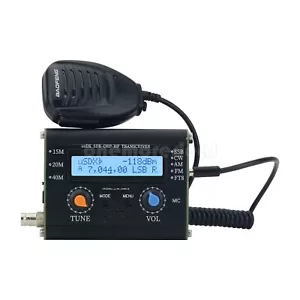 5 W usDX SDR QRP Transceiver QCX-SSB auf SSB 3-Band All Mode HF Transceiver + Mikrofon - Bild 1 von 9