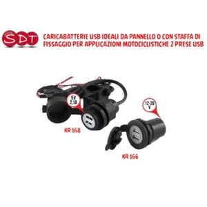 CARICABATTERIE USB IDEALI DA PANNELLO O CON STAFFA DI FISSAGGIO PER APPLICAZIONI - Afbeelding 1 van 3