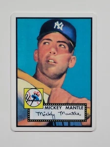 Mickey Mantle Ceramic/Porcelain Reprint Card /27667 R & N China Co. Yankees HOF - Picture 1 of 6
