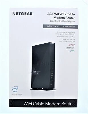 Netgear AC1750 WLAN Kabelmodem Router - Bild 1 von 4