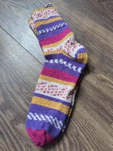 Handmade woolly socks 5-8 UK bed/ hiking/ boot, brand new - Picture 1 of 5