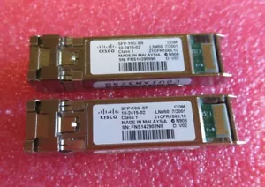 2 x module émetteur-récepteur multimode Cisco SFP-10G-SR 10-2415-02 10 Gbit/s 850 nm SFP+ - Photo 1/5
