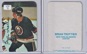 Brian Trottier 1976-77 Topps Hockey Glossy Inserts Card # 15 Islanders VG - Picture 1 of 1