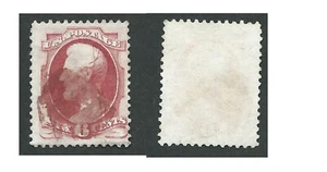 Scott 148, 6c Lincoln, Carmine, VF-XF, TRANSPARENT RED CANCEL, NICE ERSCHEINUNG - Bild 1 von 1
