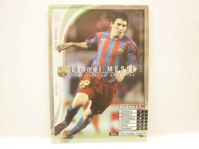 Panini WCCF 2005-06 YGS Lionel Messi Nº30 FC Barcelona Young Star Rookie FW RWG Foto 1 de 4