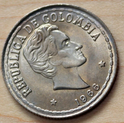1966 Colombia 20 Centavos - Image 1 of 4