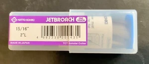 NITTO KOHKI Jetbroach TCT Annular Cutter 15/16" 2"L - Picture 1 of 2