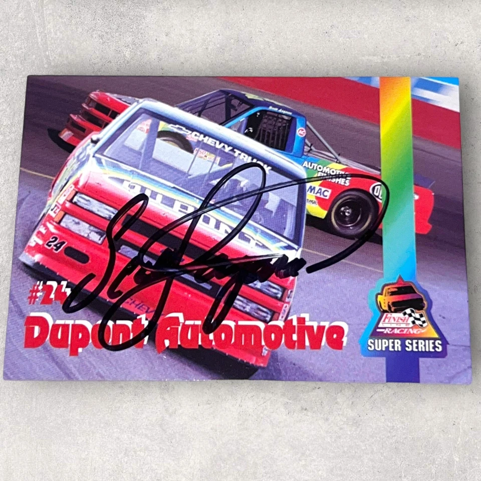 Scott Lagasse VINTAGE 1995 FINISH LINE TRUCK SERIES #64 autographed NASCAR card - Image 1 of 1