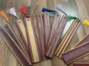 Handmade Wooden Book Marker With Tassel - Imagen 1 de 5