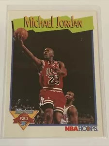1991 NBA Hoops Michael Jordan #317 Milestones Chicago Bulls GOAT - Picture 1 of 2