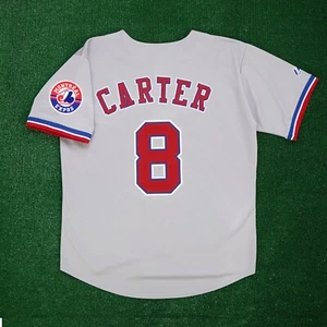 Gary Carter Montreal Expos Road w/ Team Patch Grey Jersey Men's (S-3XL) - Picture 1 of 5