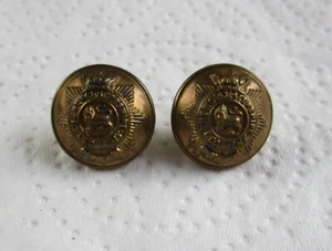 2x British Army:"WORCESTERSHIRE REGIMENT BRASS BUTTONS" (18mm, Victorian Period) - Picture 1 of 4