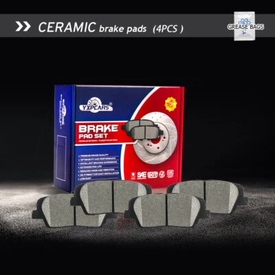 Rear Ceramic Disc Brake Pads for 2017 2018 Hyundai Santa Fe Sport XL Kia Sorento Foto 1 de 4