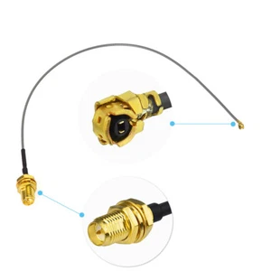 U.FL to RP-SMA Jack female (male pin) pigtail cable 15cm for wifi antenna - Picture 1 of 3