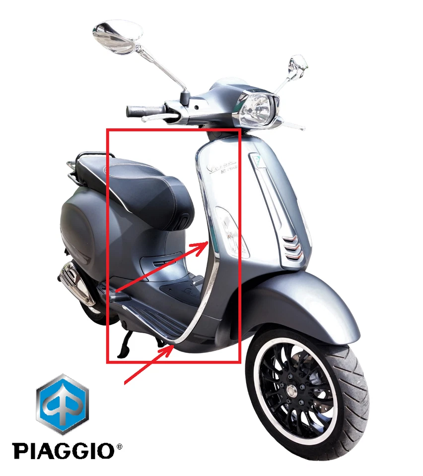 Chromleiste rechts Piaggio für VESPA Primavera ab Bj.2013