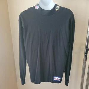 Vintage Champion Men's XL Black  NFL Pro Line Long Sleeve Mock Neck Green Bay - Picture 1 of 8