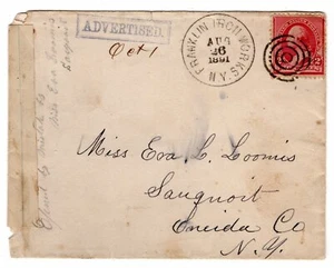Franklin Iron Works NY (Oneida 1867-96) ADVERTISED in Box Sauquoit 1891 - Picture 1 of 2