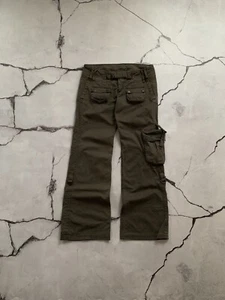 Freeman T.Porter Vintage Flared Multipocket Cargo Japanese Y2K Pant - Picture 1 of 12