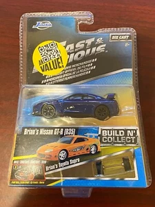 JADA TOYS Fast & Furious Brian's Nissan GT-R (R35) Blue Build N' Collect - Picture 1 of 4