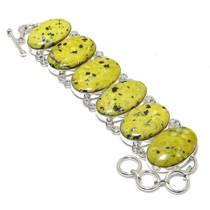 Atlantisite Gemstone Handmade 925 Sterling Silver Jewelry Protecting Bracelet - Picture 1 of 6