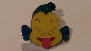 Disney Trading Pins-2017 DLP-Ariel & Flounder Emoji-Flounder (solo) - Foto 1 di 1