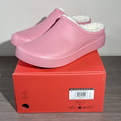 Zuecos pantuflas aislantes rosa espuma de algas florecientes Hunter para mujer nuevas talla 12 Foto 1 de 4