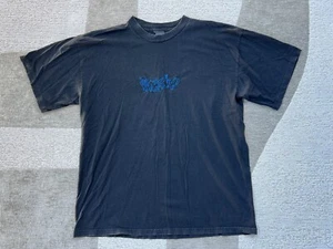Camiseta de skate vintage años 90 Mossimo bordada descolorida negra surf - Imagen 1 de 9