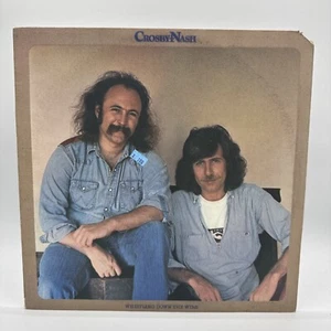 LP Original 1976 Graham Nash And David Crosby Whistling Down The Wire - Foto 1 di 7