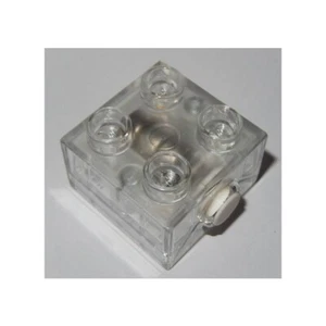 LEGO - Duplo, Light Brick 2 x 2 - Multi-Color Flashing Lights with White Button - Picture 1 of 1