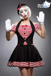 Costume pantomima sexy mimo clown costume arlecchino pierrot - Foto 1 di 4