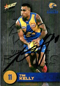 Signed 2021 West Coast Eagles AFL Select Footy Stars Prestige Card - Tim Kelly - Bild 1 von 3