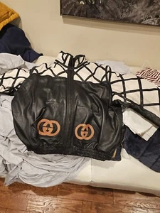 Dapper Dan Gucci 80s Leather Coat - Picture 1 of 2