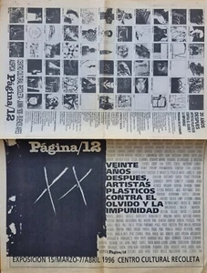 Página 12 "20 años después, artistas plásticos contra el olvido y la impunidad" - Picture 1 of 2