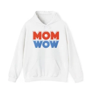 Mom Wow Hoodie, Unisex Sweatshirt, Gift for Mom, Moms Day, Cozy Style - Picture 1 of 5