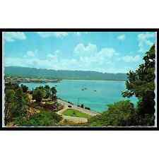 Postcard Jamaica Overlooking Montego Bay Sail Boats