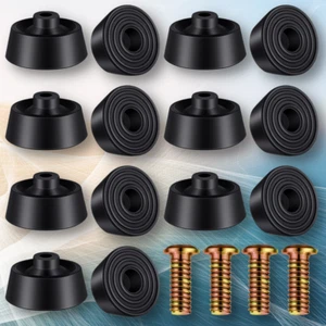 15 Sets Kick down Door Stop Rubber Tip Replacement Black Rubber Door Stopper Rub - Picture 1 of 8