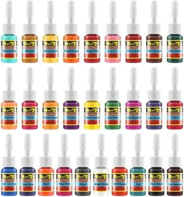 Solong тату чернила набор 28 цветов пигмент набор 1/6 унций (5 мл) поставки чернил... - Изображение 1 из 4