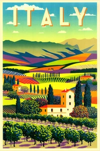 Italy - Vintage Travel Poster - Retro Posters - Picture 1 of 7