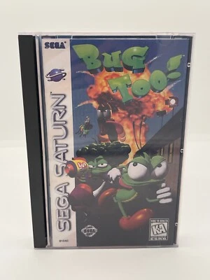 Bug Too! Sega Saturn CIB Complete Manual Case Disc Tested USA Long Box - Image 1 of 4