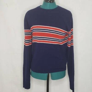 Pro Action By Campus Boys Sweater Blue Red Stripe Long Sleeve Crew Neck Size 20 - Picture 1 of 11