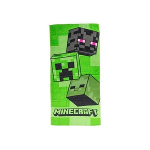 Minecraft Kriecher Turm 100% Baumwolle Handtuch 140x70cm Kinder Bade Oder Strand - Bild 1 von 1