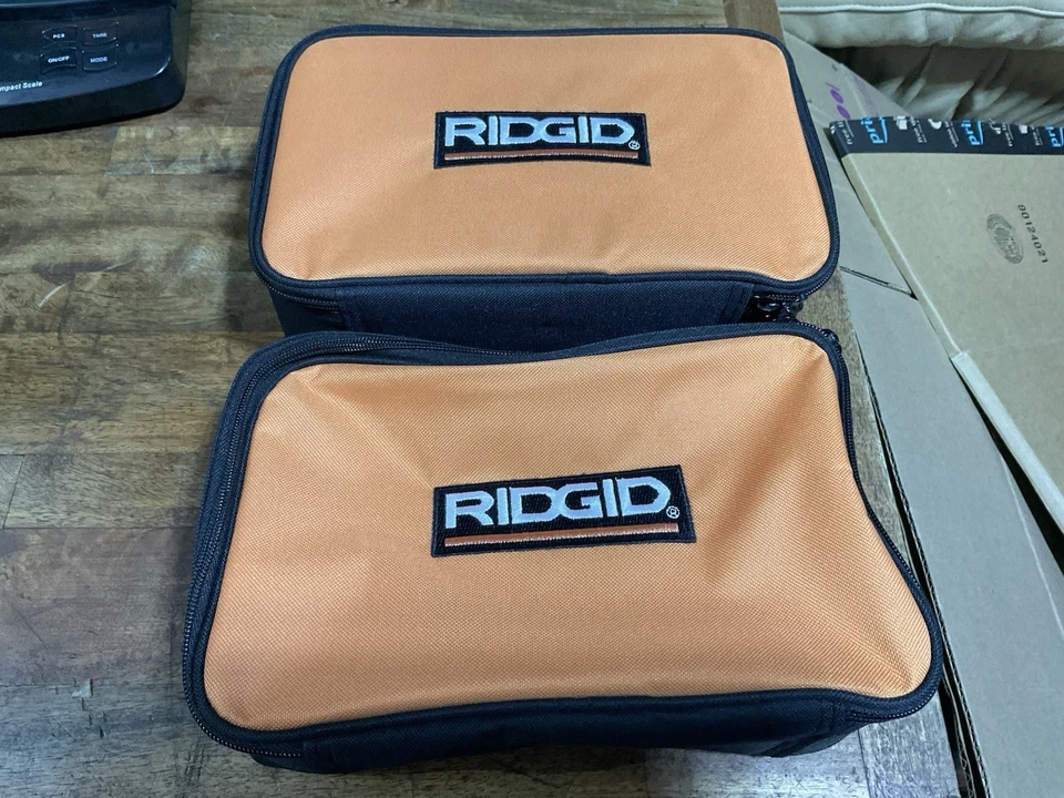 2 New  ~ Ridgid Carrying Case Set Tool Bags ~ 11" × 7.5" × 3.5" - Image 1 of 1