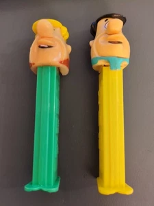 Dispenser Pez Vintage - Pat. # 4.9-Cina-Flintstones-Fred e Barney-A172 - Foto 1 di 4
