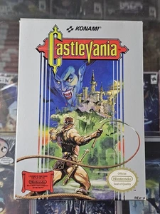 Castlevania (Nintendo NES, 1987) Komplettes CIB Spiel mit Handbuch Box Original GETESTET - Bild 1 von 24
