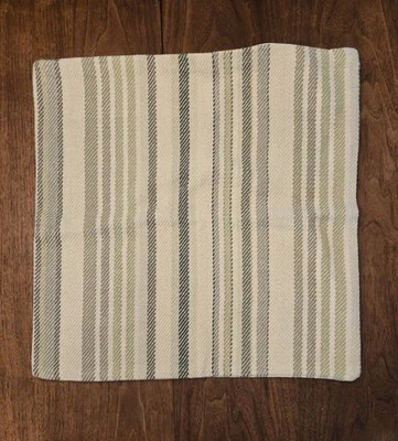 Annie Selke Dash Albert Pine Cone Hill Pillow Cover Green stripe  - Image 1 of 4